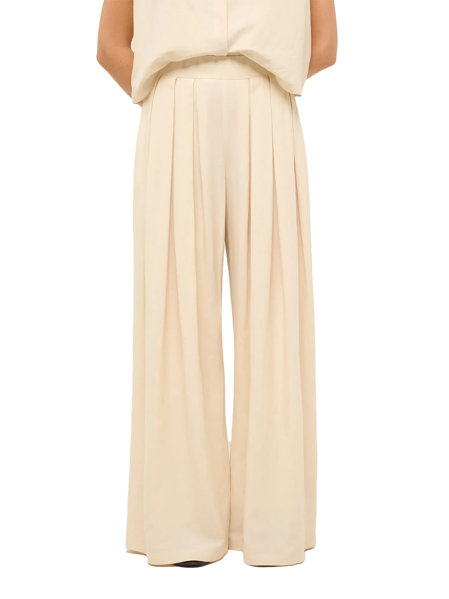 Pantaloni donna Linaria Plus - Viscosa e Lino Marc Ellis - colore Beige - immagine 15