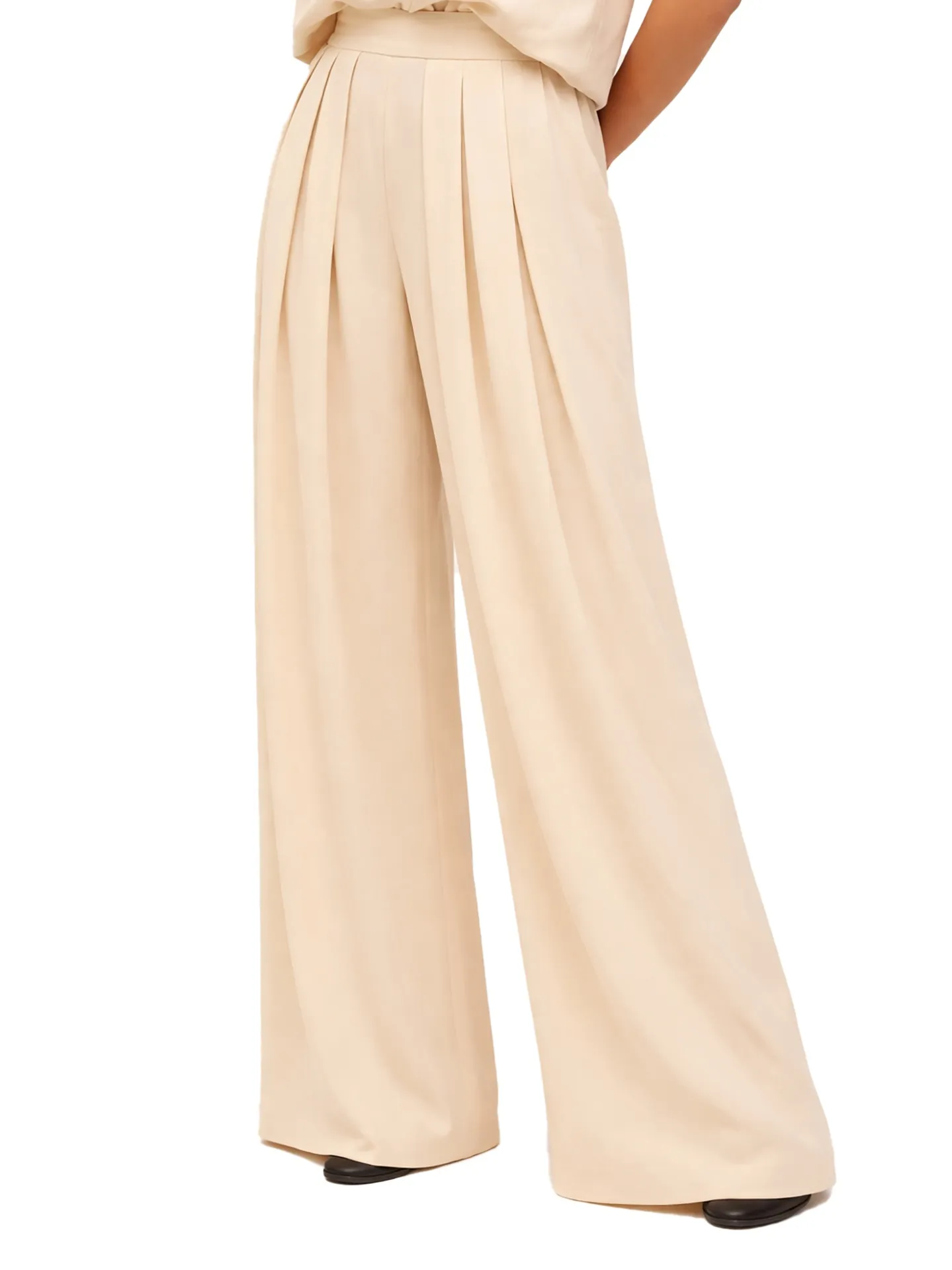 Pantaloni donna Linaria Plus - Viscosa e Lino Marc Ellis - colore Beige - immagine 16