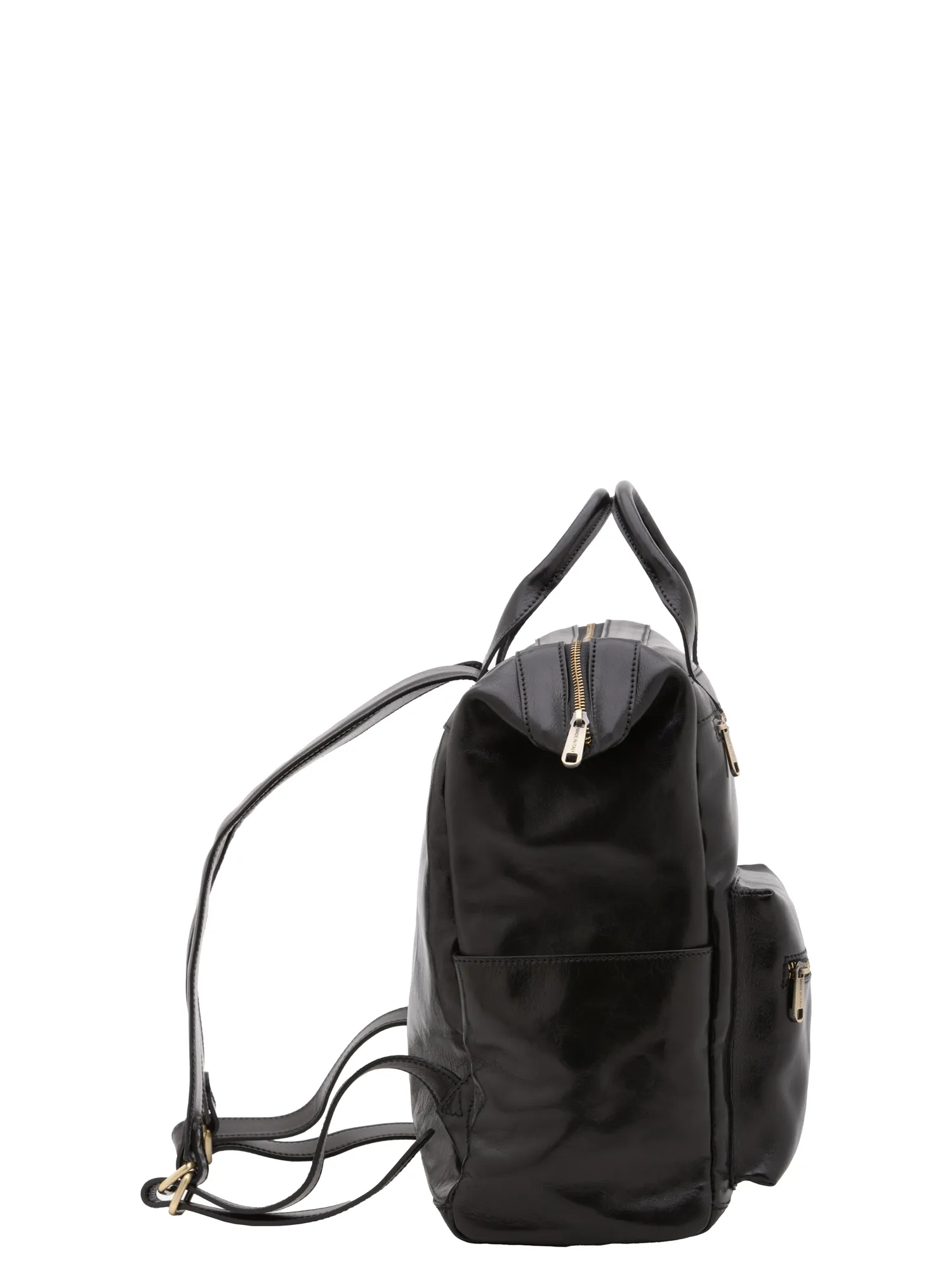 Borsa a tracolla uomo in vera pelle I Fratelli - colore Nero - immagine 3