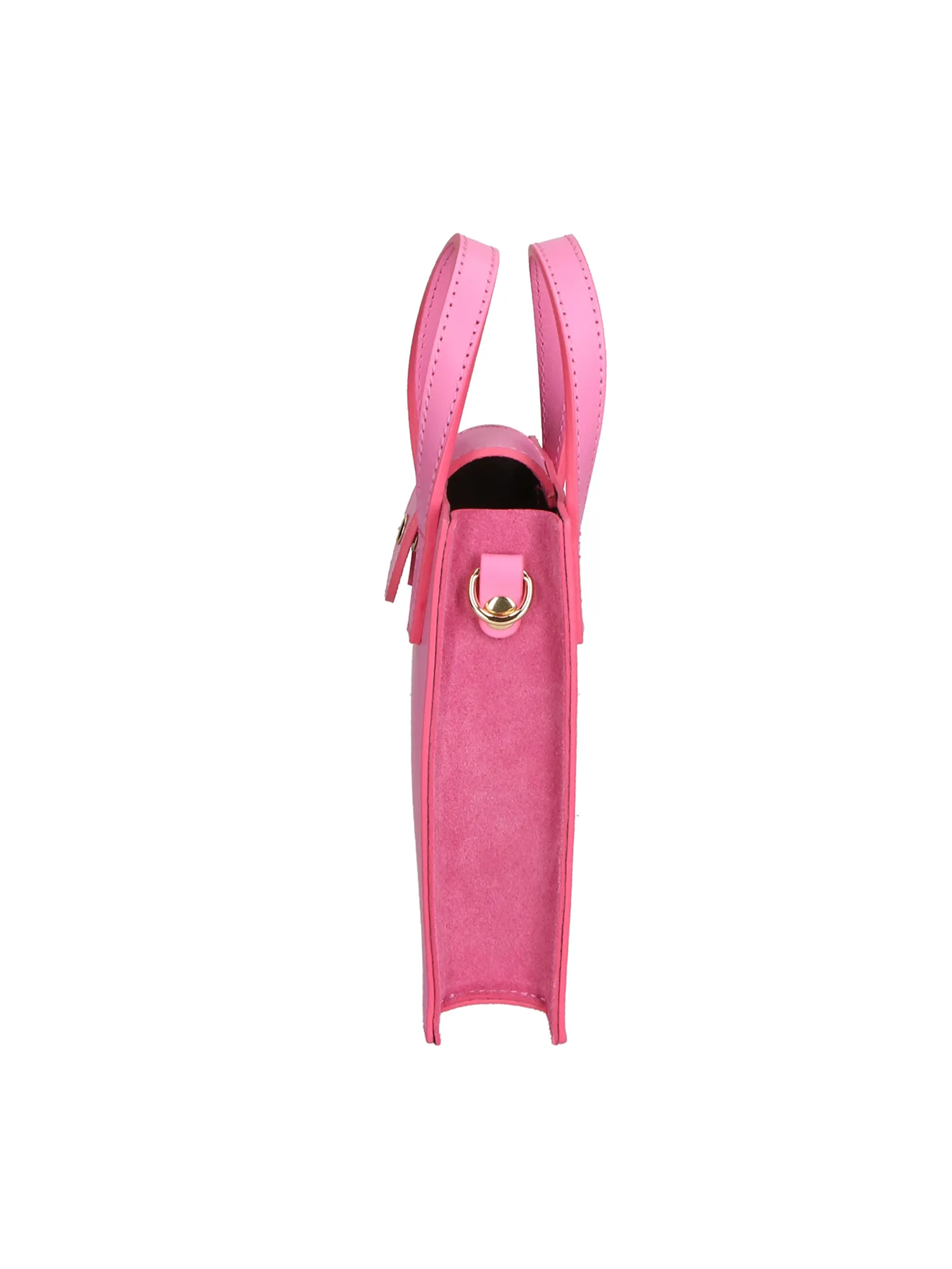 Women's Handbag - Giusi Model - Genuine Leather Gave Lux - colore Rosa - immagine 3