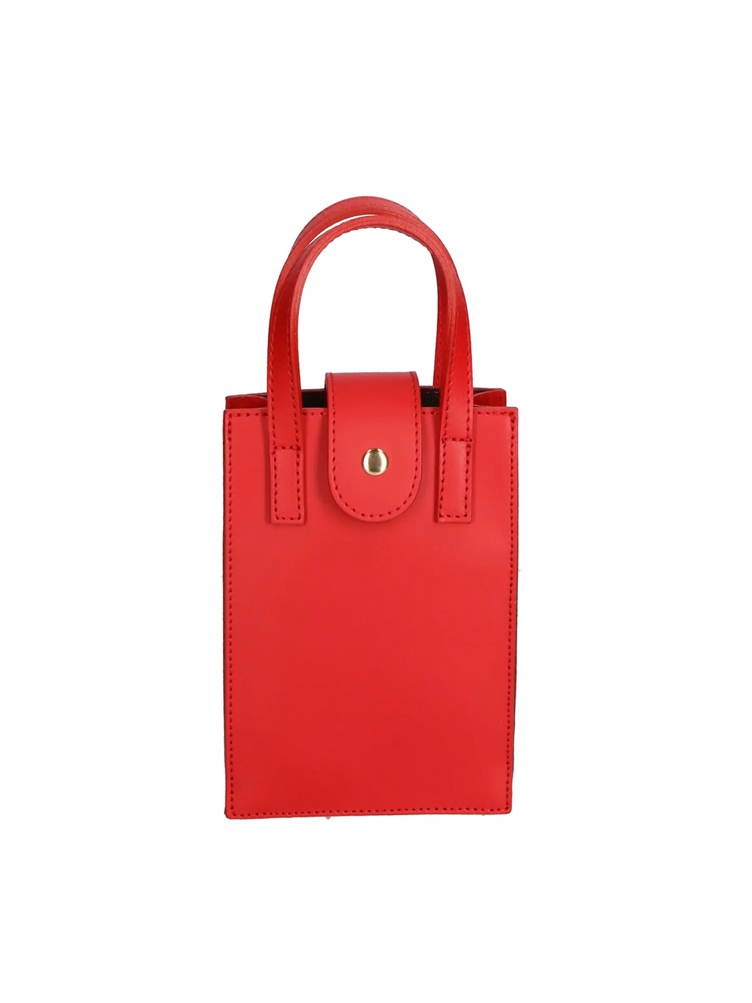 Women's Handbag - Giusi Model - Genuine Leather Gave Lux - colore Rosso