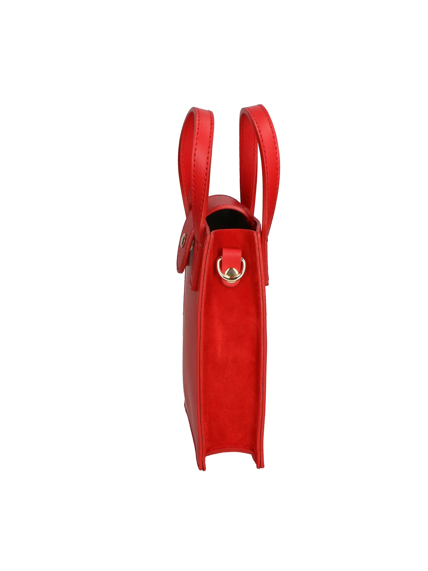 Women's Handbag - Giusi Model - Genuine Leather Gave Lux - colore Rosso - immagine 3