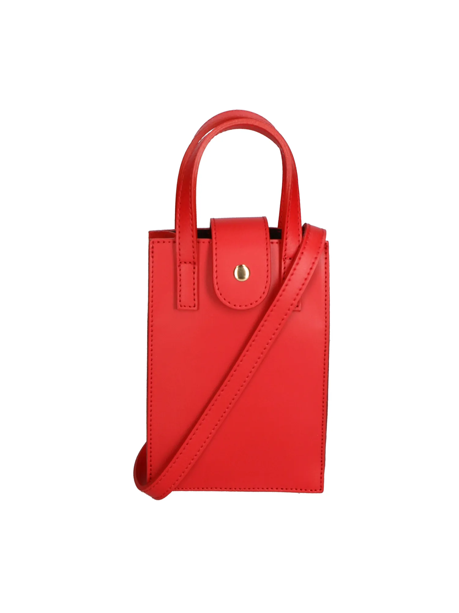 Women's Handbag - Giusi Model - Genuine Leather Gave Lux - colore Rosso - immagine 5