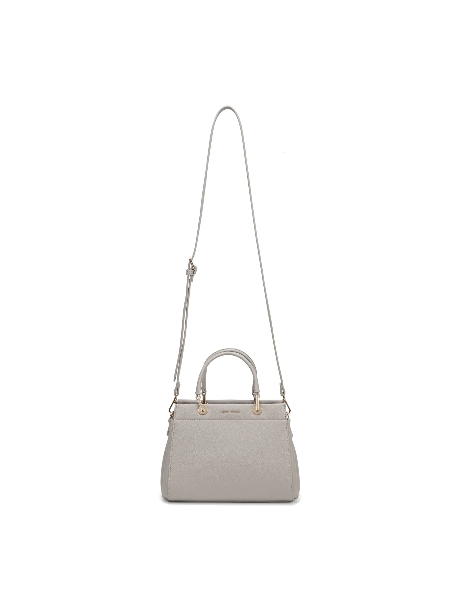 Mini-bag wit double top handles and multiple compartments