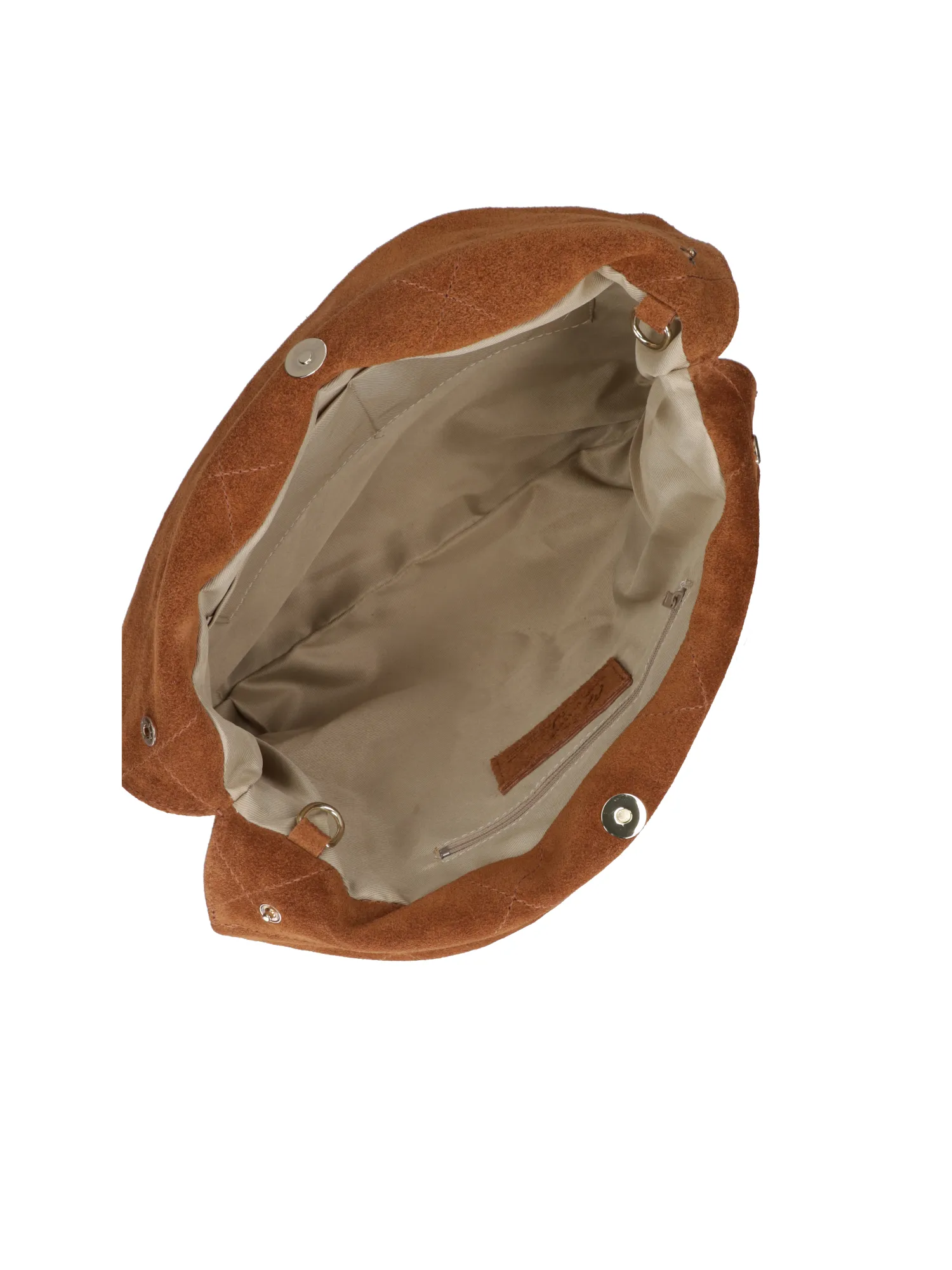 Borsa a spalla da donna - Modello Celeste Elite - Pelle scamosciata